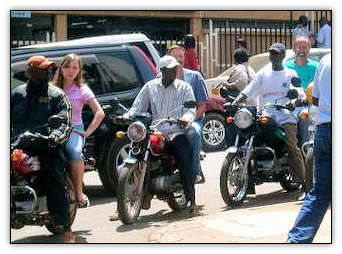 gary knox on a motorcycle boda boda